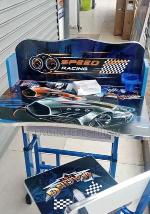 Blue Speed Racing Kids Study Table Desks. - main view