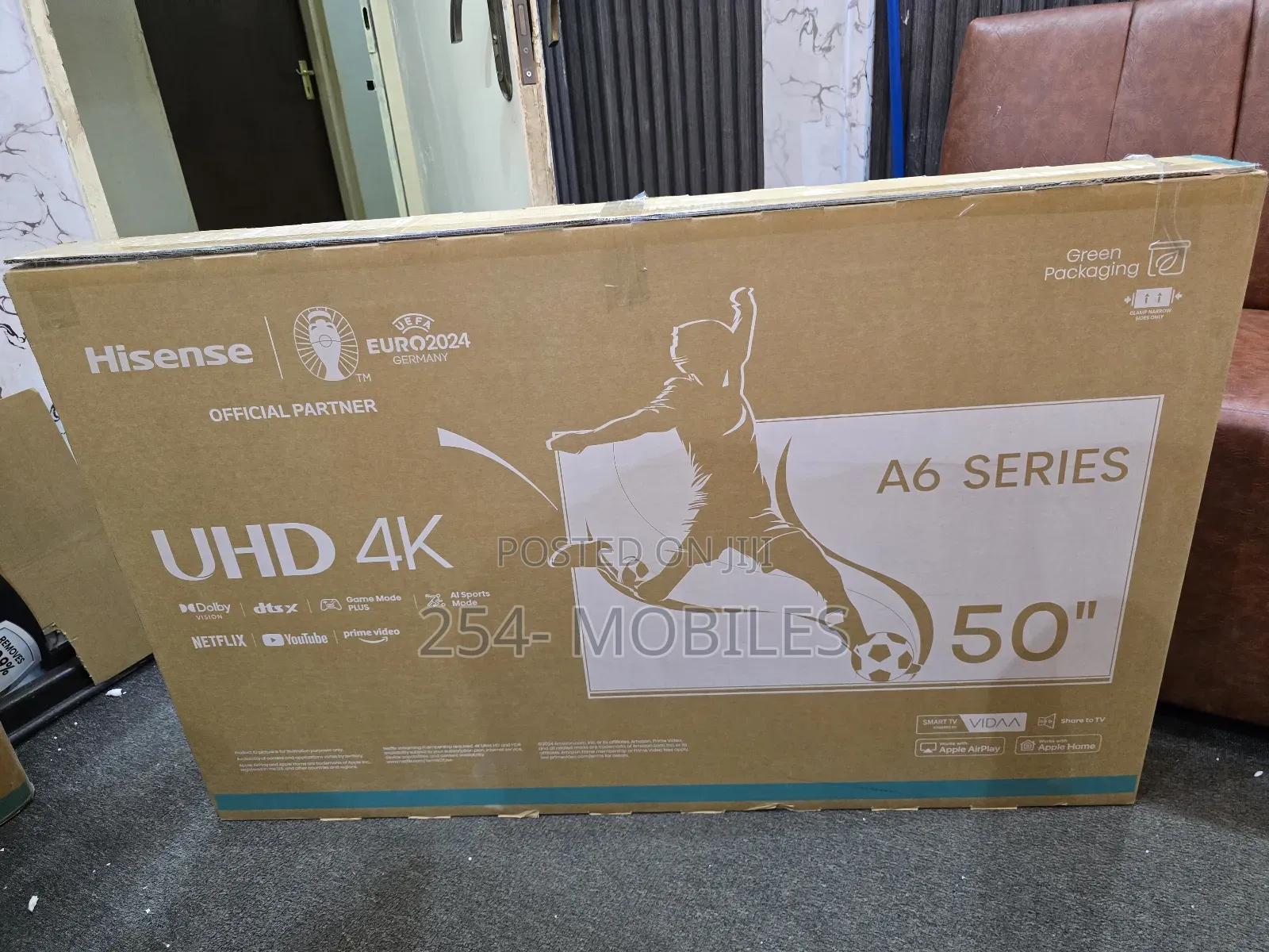 Hisense 50 Inch Smart Uhd Frameless Tv 50a6n (2024 Model)
