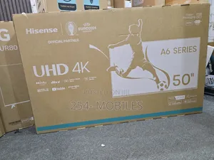 Hisense 50 Inch Smart Uhd Frameless Tv 50a6n (2024 Model)