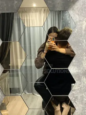 Stick ,Style Shine Hexagon Acrylic Mirrors