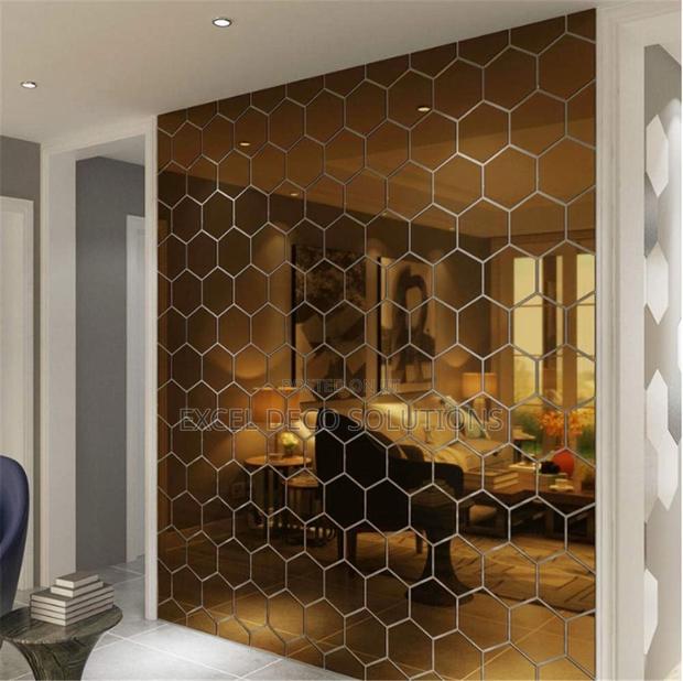 Hexagon Decor Mirrors-Small Mirrors Big Style Move