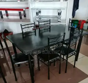 Ideal Black 6 Seater Dining Set