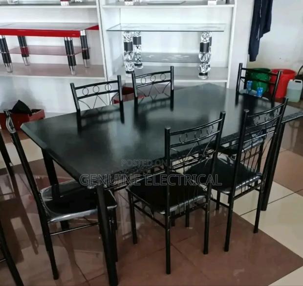 Ideal Black 6 Seater Dining Set