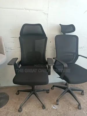 Quality High Back Black Mesh Office Chair With Headrest Hf5r