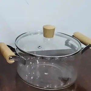 *2 Wooden Handle High Boron Heavy Borosilicate Glass3.5l