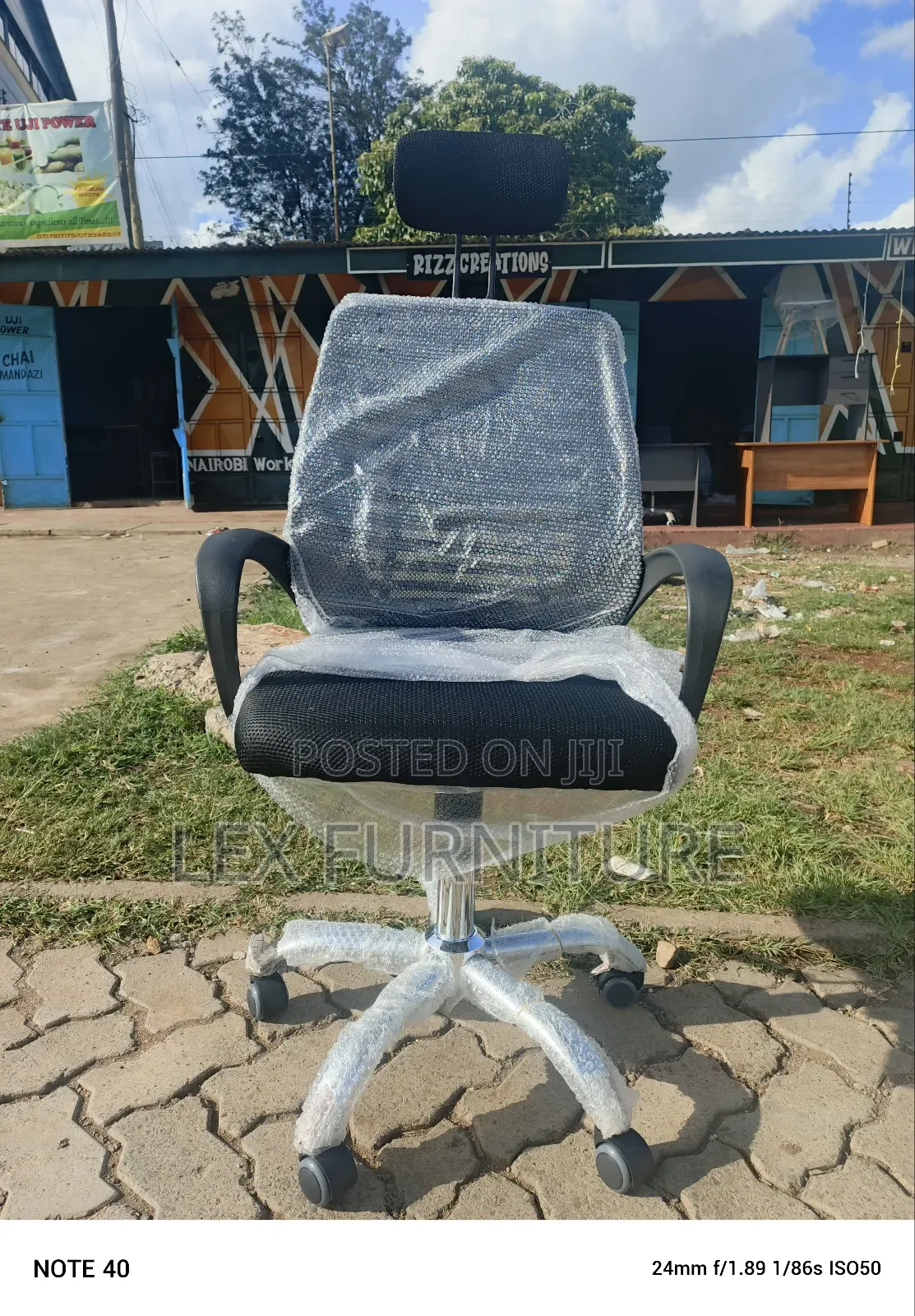 Headrest Office Chair With Mess Back