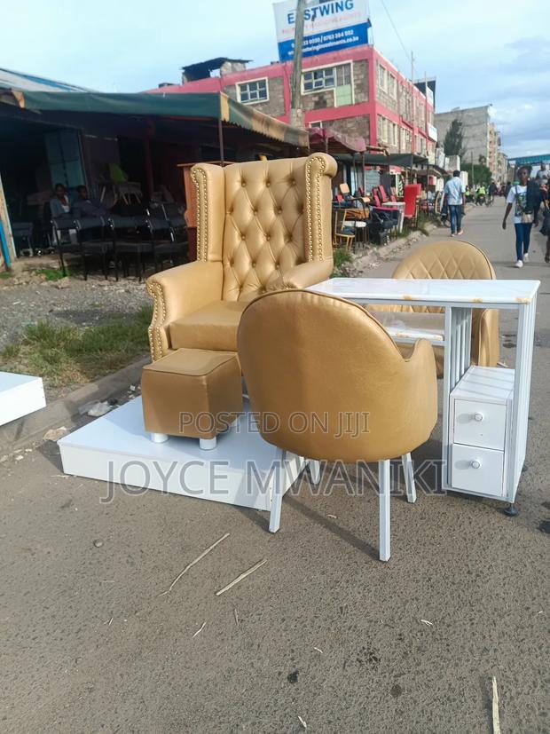 White and Gold Pedicure and Manicure Set - thumbnail 2