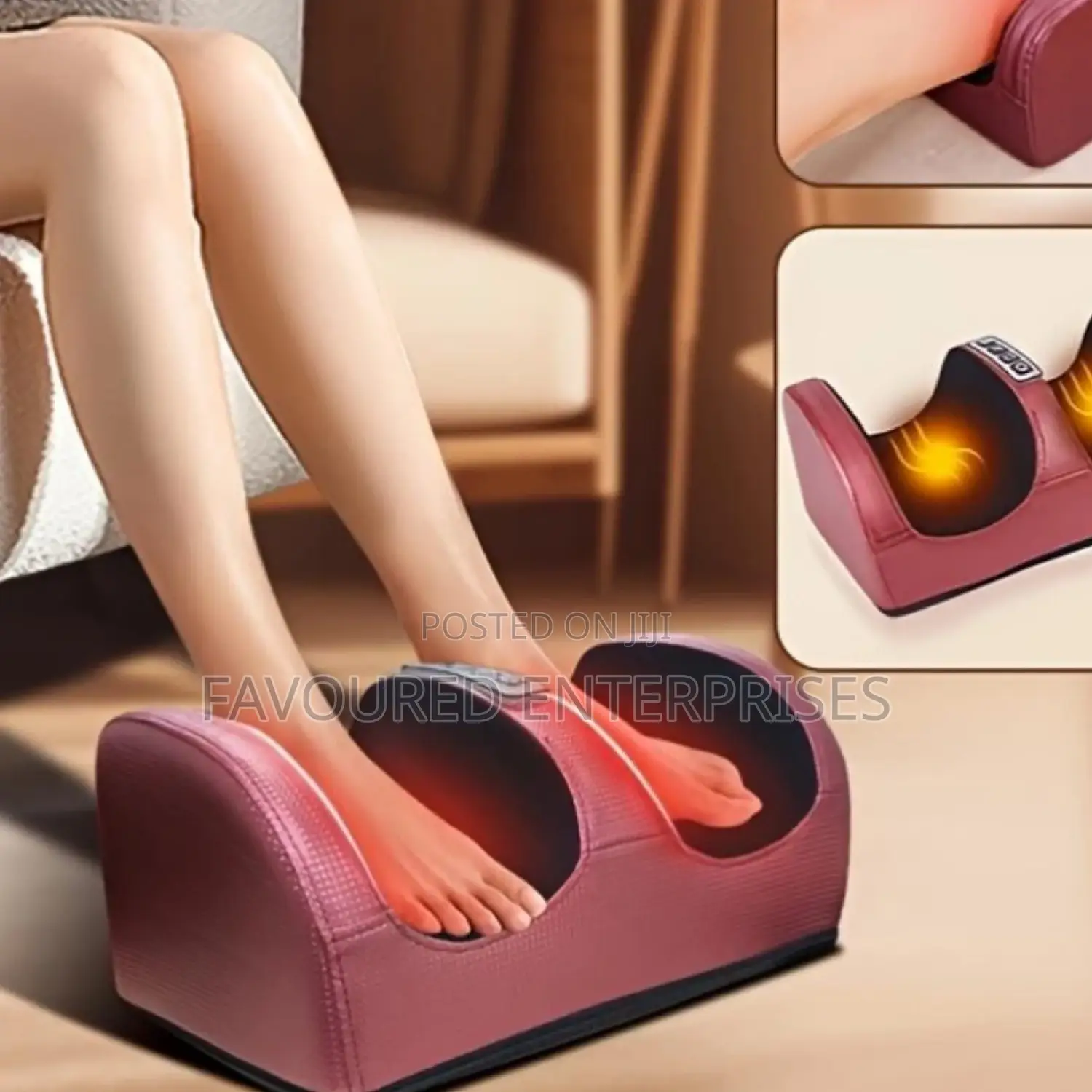 Electric Foot Massager Heating Therapy Hot Compression