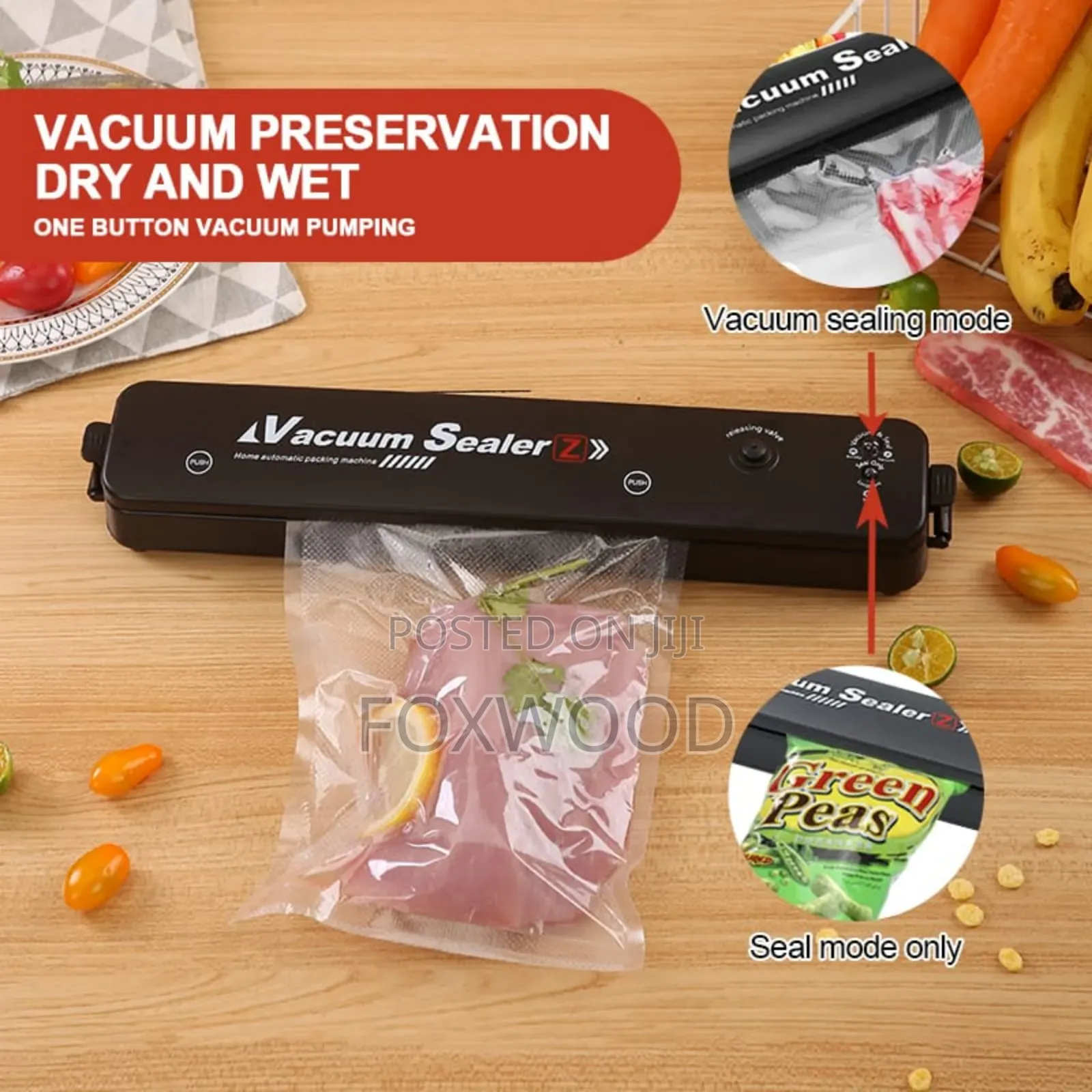 *Vacuum Thermal Sealer.Comes With 10pcs Free Vacuum Bags