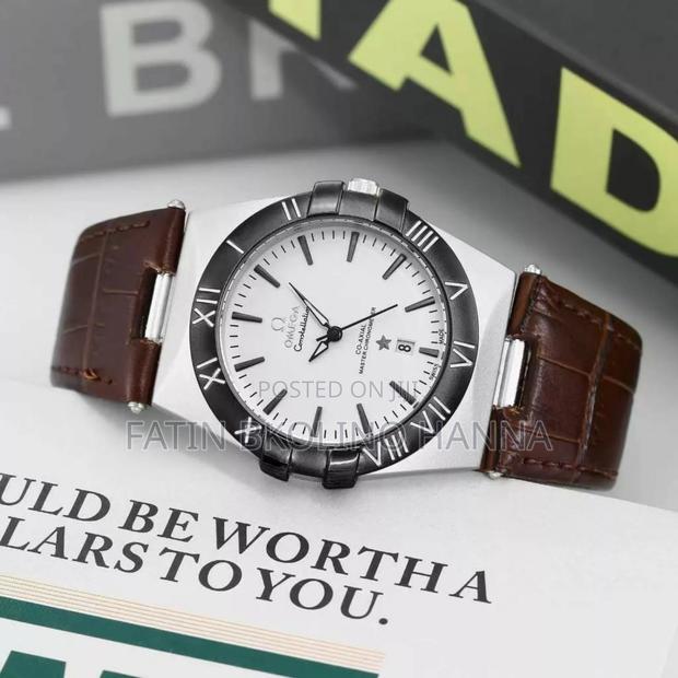 Brown Leather Omega Watch - thumbnail 2