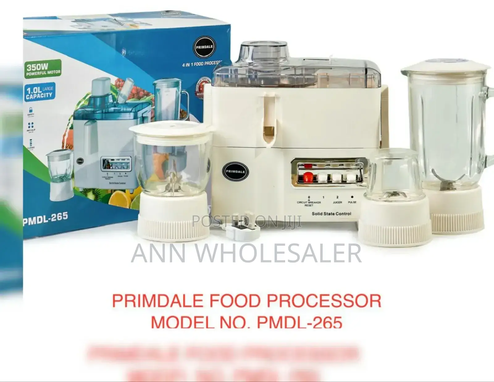 4 in 1 Primade Juice Processor and Grinder R/8