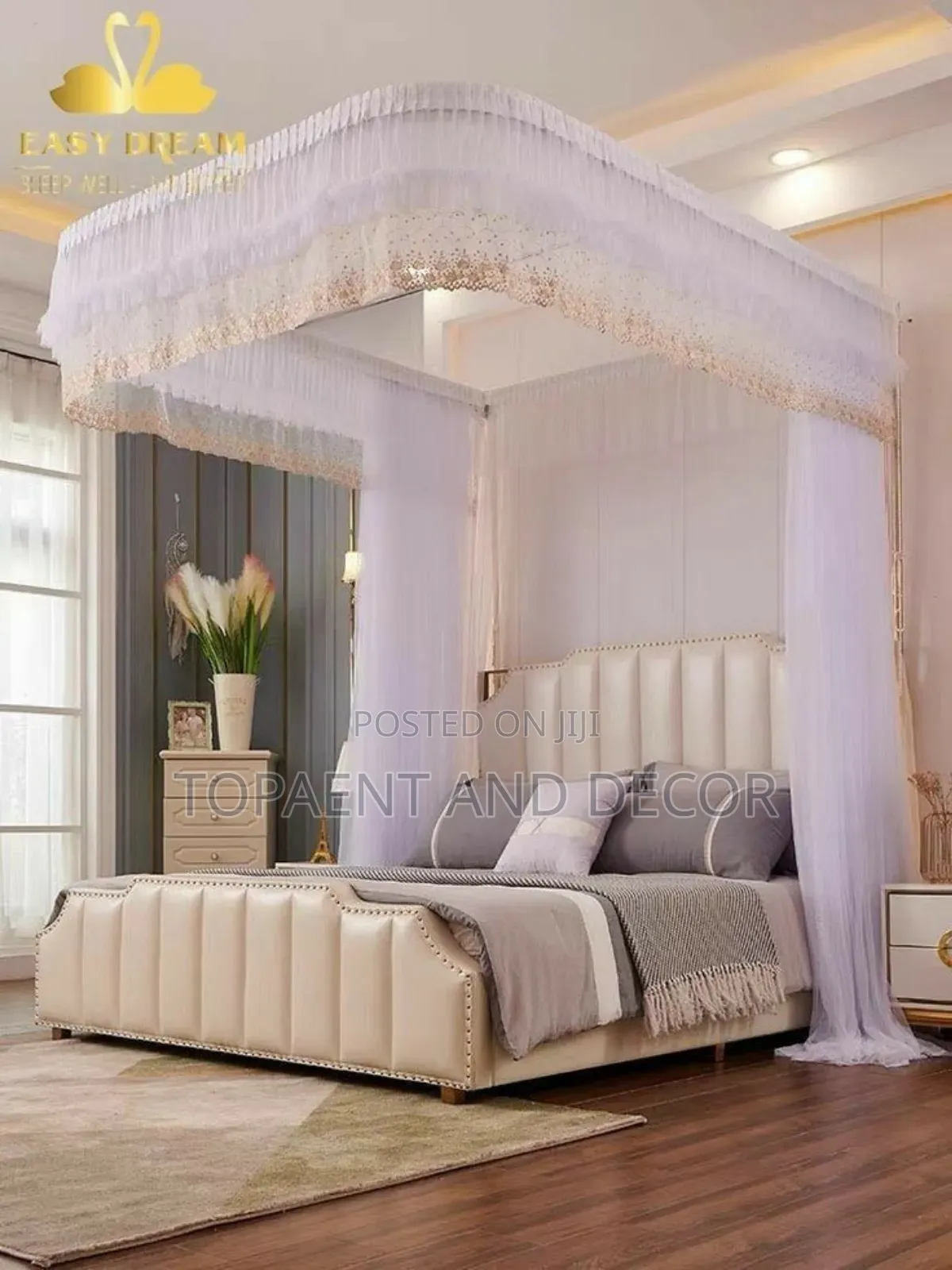 Invisible Protection Elegant Design 2 Stand Mosquito Net