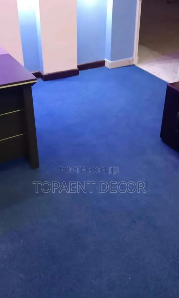 Easy to Clean Blue Delta 4mm Office Floor Carpets