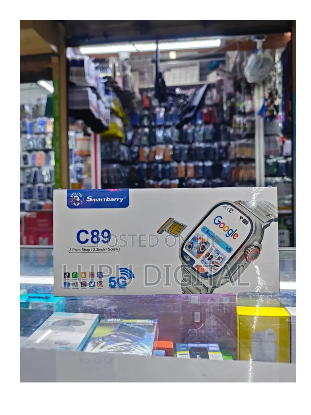 Connects to Wifi and Can Install Apps
C89 Smartwatch