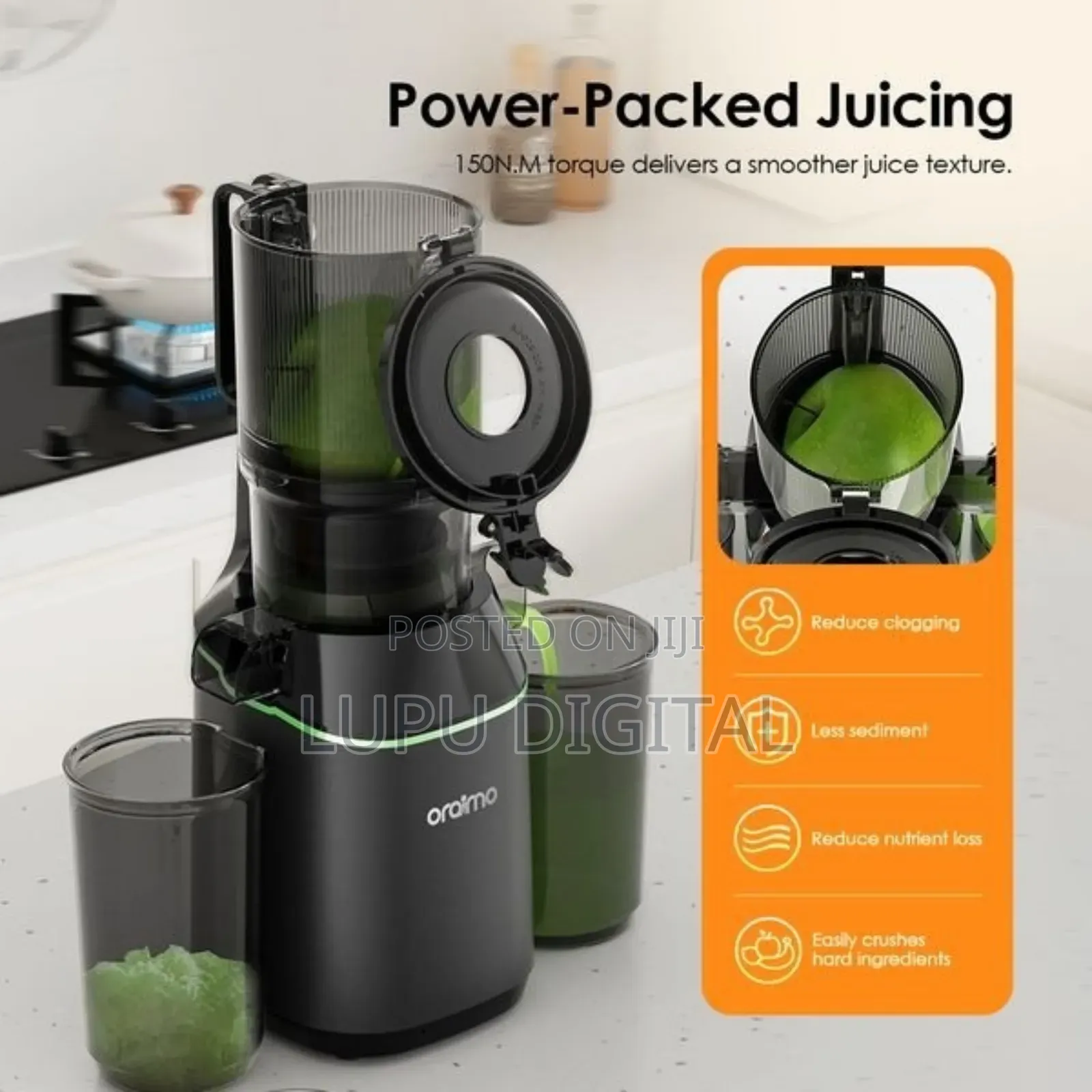 Oraimo 800mls Slow Juicer Easy Juice Omj-501a