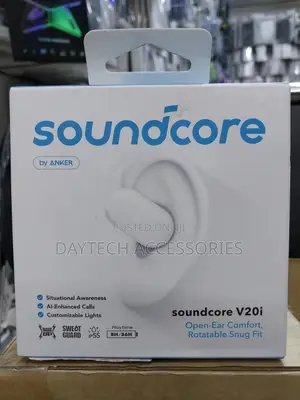 Soundcore V20i Open-Ear Headphones Adjustable Ear Hooks