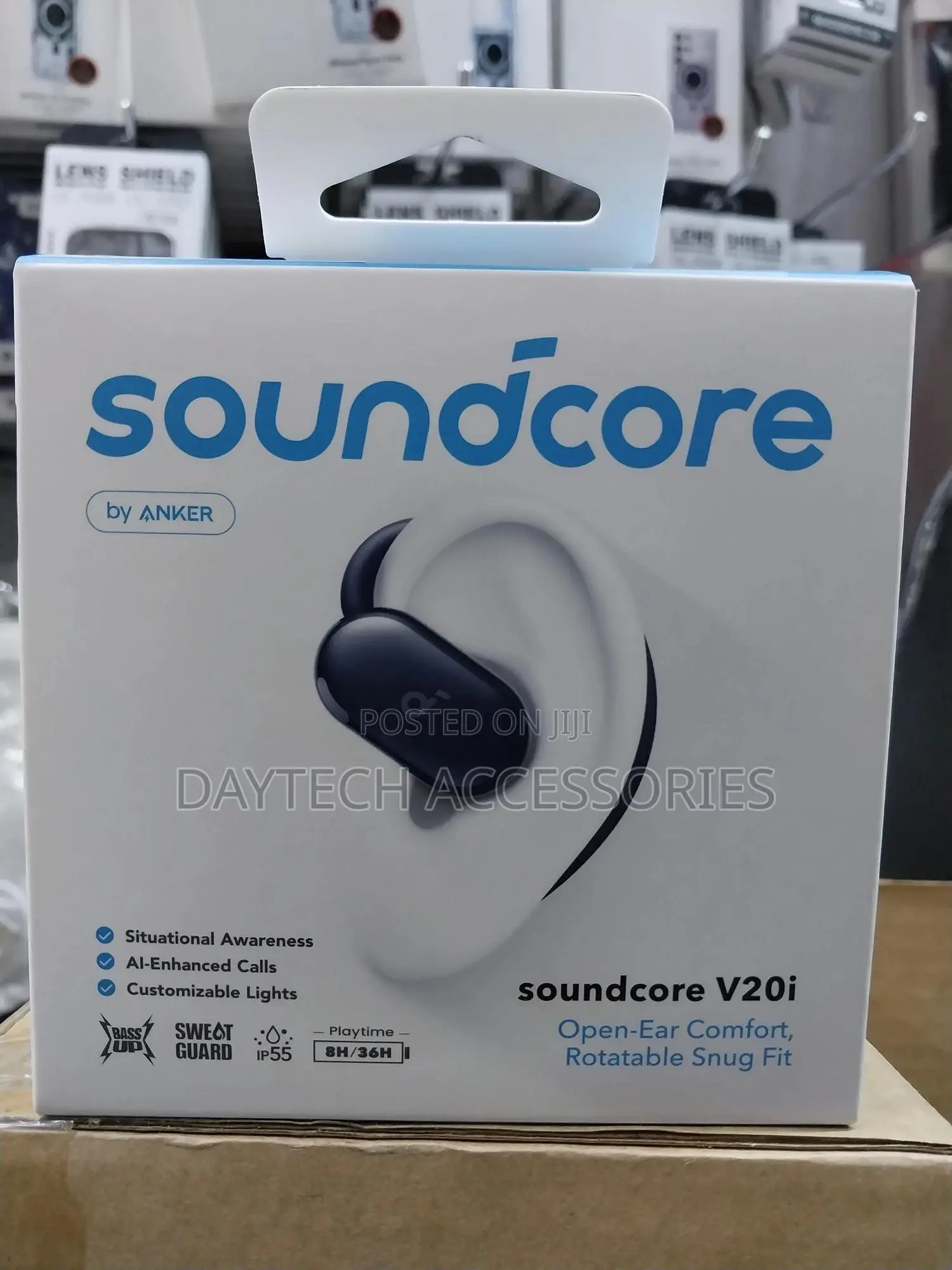 Soundcore V20i Open-Ear Headphones Adjustable Ear Hooks