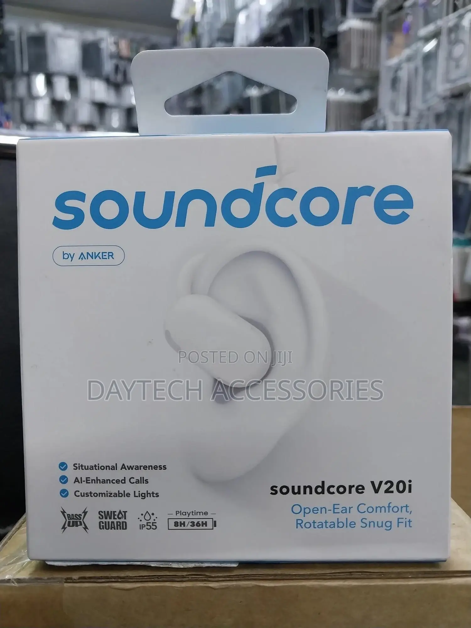 Soundcore V20i Open-Ear Headphones Adjustable Ear Hooks