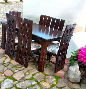 Dining Table, a Steady, Solid 6 Seater Dining Table