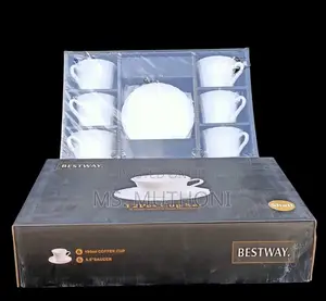 White 190ml Bestway Cup Saucer Available