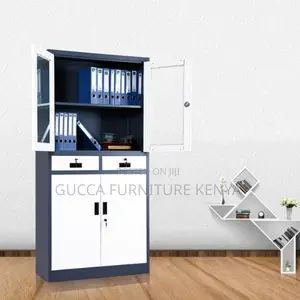 Office Cabinet:2-Door Filling Cabinet With Dual Drawers