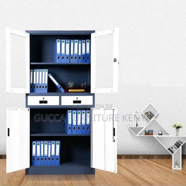 Office Cabinet:2-Door Filling Cabinet With Dual Drawers