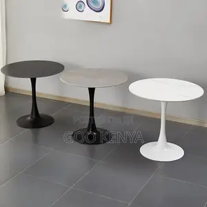 Dining Table ; White Round Dining Table