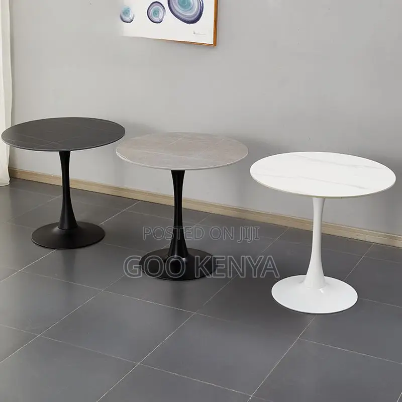 Dining Table ; White Round Dining Table