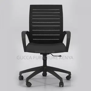 Office Chair: Mid Back Swivel Chair With Lower Back Support