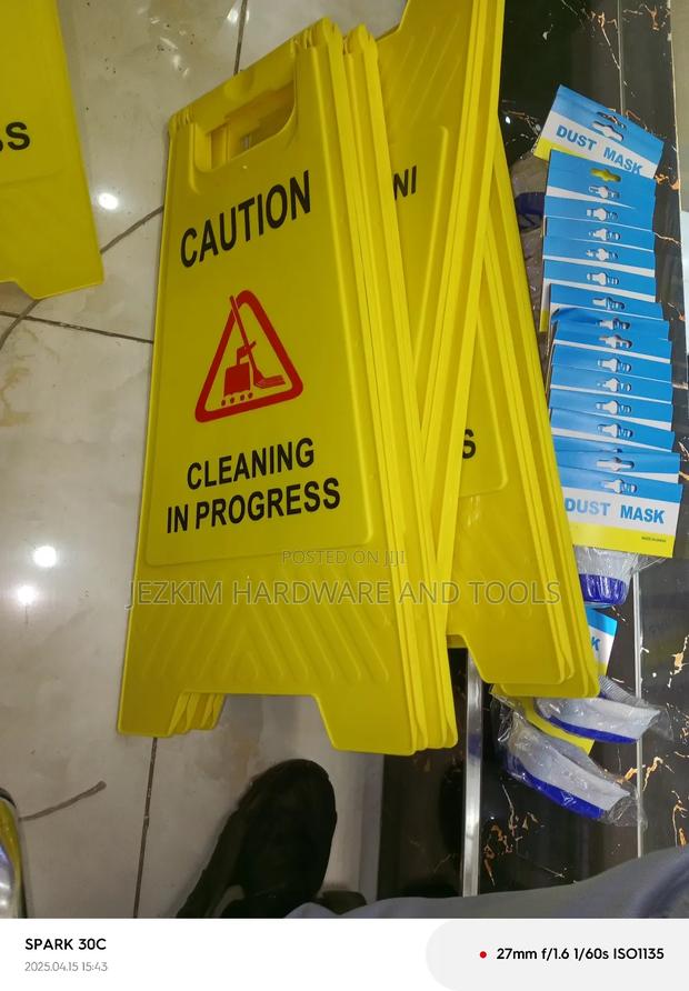 Cleaning In Progress Signage - main view