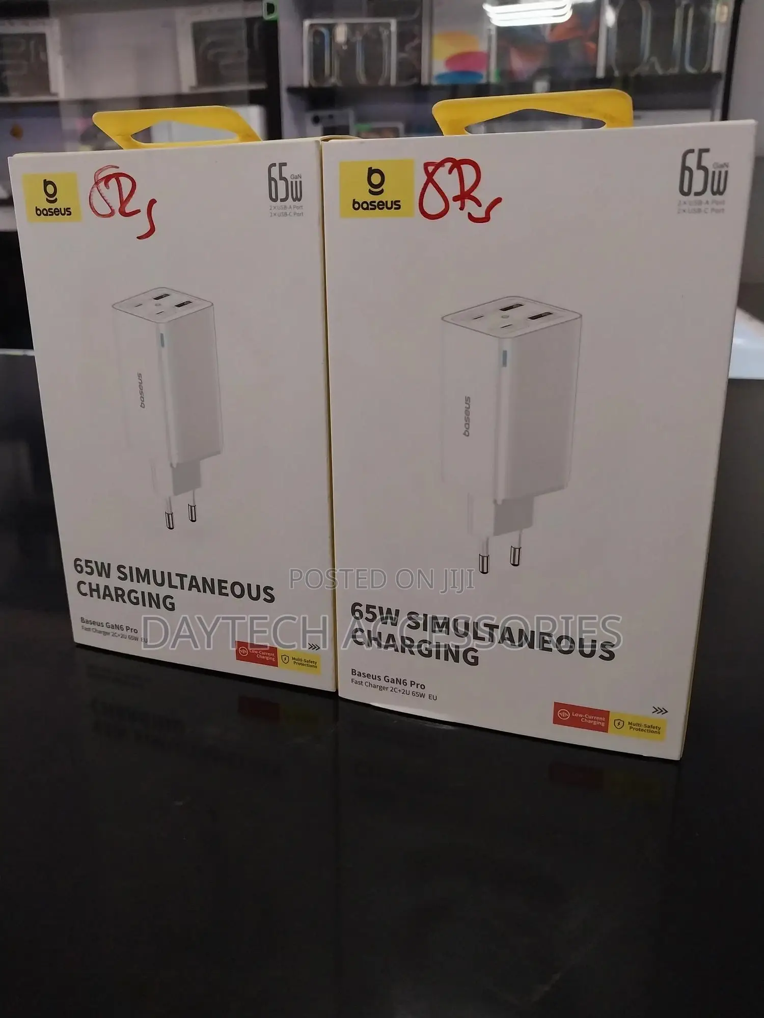 Baseus Charger Gan6 Pro 65w Fast Charger 2x Usb-a 2x Type-C