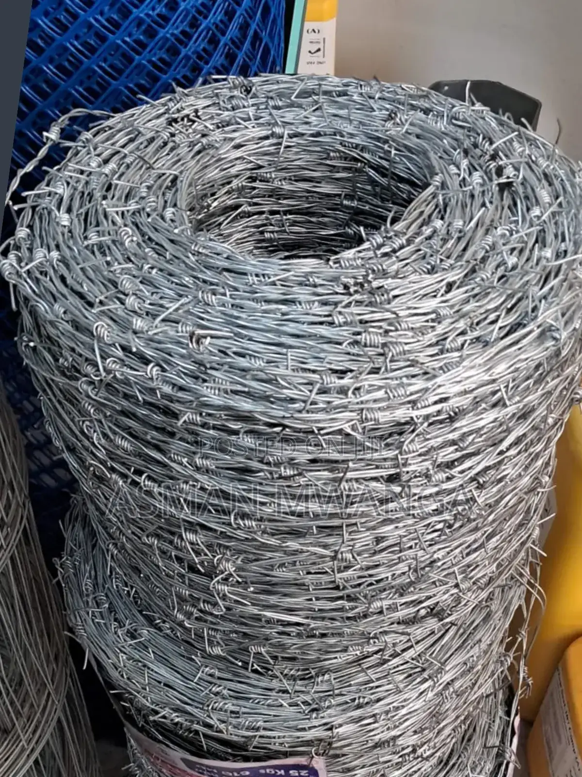 Galvanised Berbed Wire 610m