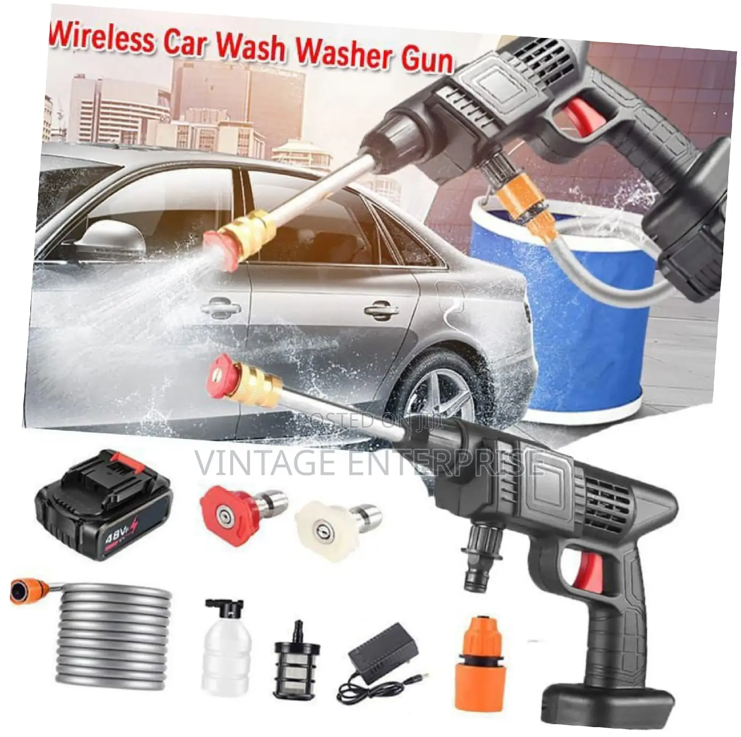 Wireless Car Wash Spray Gun