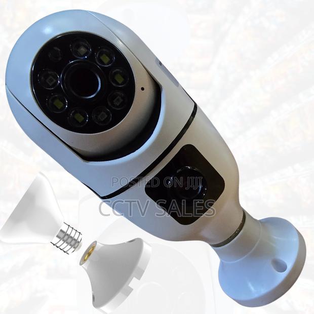 Dual Lens CCTV Camera V380, Bulb V380 PTZ Bulb Wi-Fi Camera