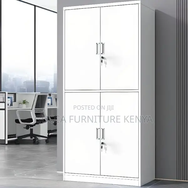 Cabinets: Simple Style 4-Door Lockable Steel File Cabinet
