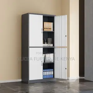 Cabinets: Simple Style 4-Door Lockable Steel File Cabinet