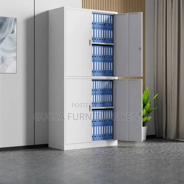 Cabinets: Simple Style 4-Door Lockable Steel File Cabinet