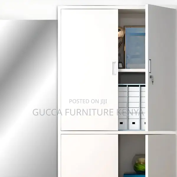 Cabinets: Simple Style 4-Door Lockable Steel File Cabinet