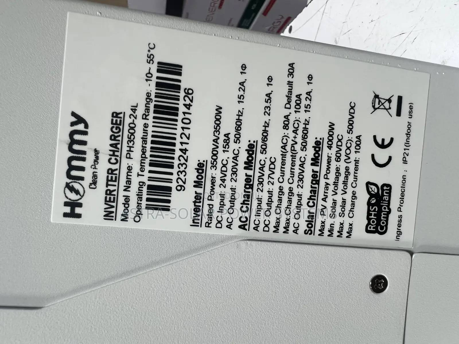 Hommy 3.5kva 24v Hybrid Inverter