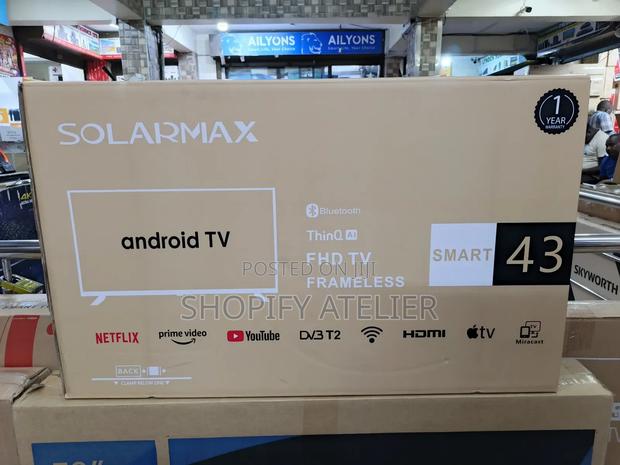 Solar Max 43" Smart Android Tv Frameless Design - thumbnail 4