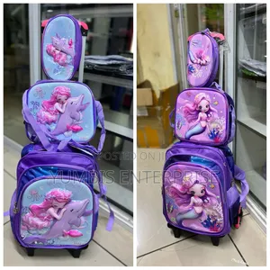 Detachable 3 in 1 Trolley Kids School Bags Grade 1 to 6 at 3500