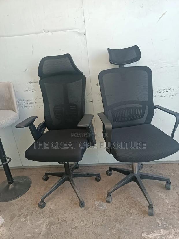 Mesh High Back Office Chair With Headrest Black Jk9yf