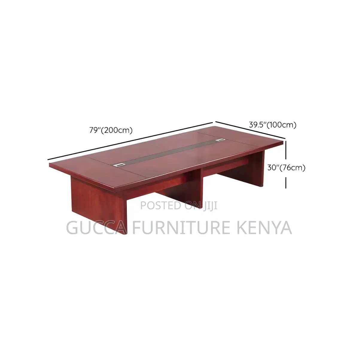 Boardroom Tables:3 Meter Traditional Red Wood Meeting Table
