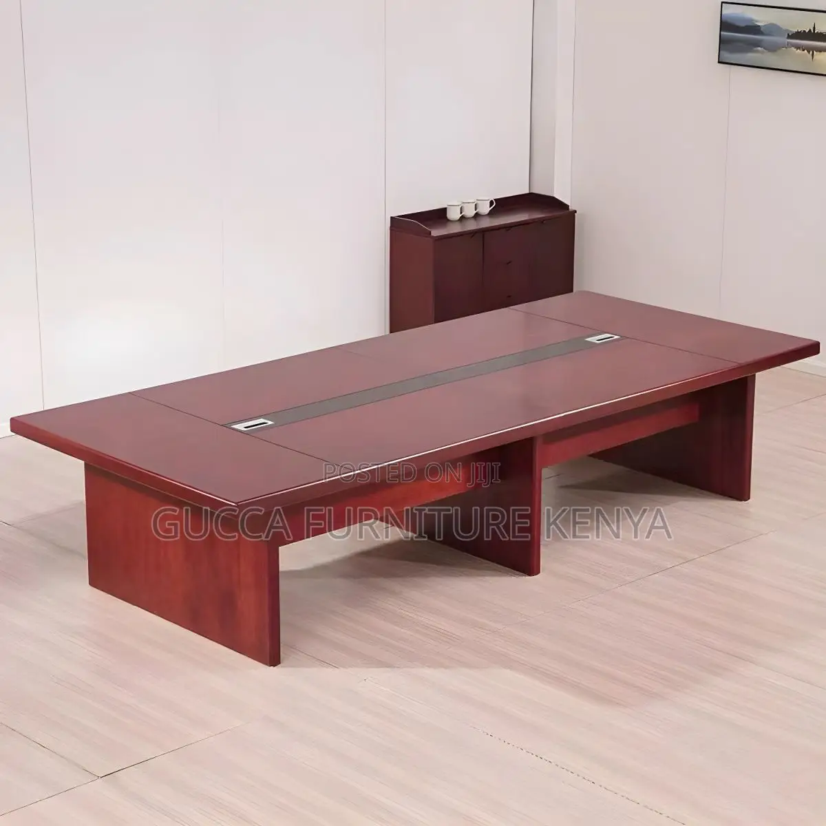Boardroom Tables:3 Meter Traditional Red Wood Meeting Table