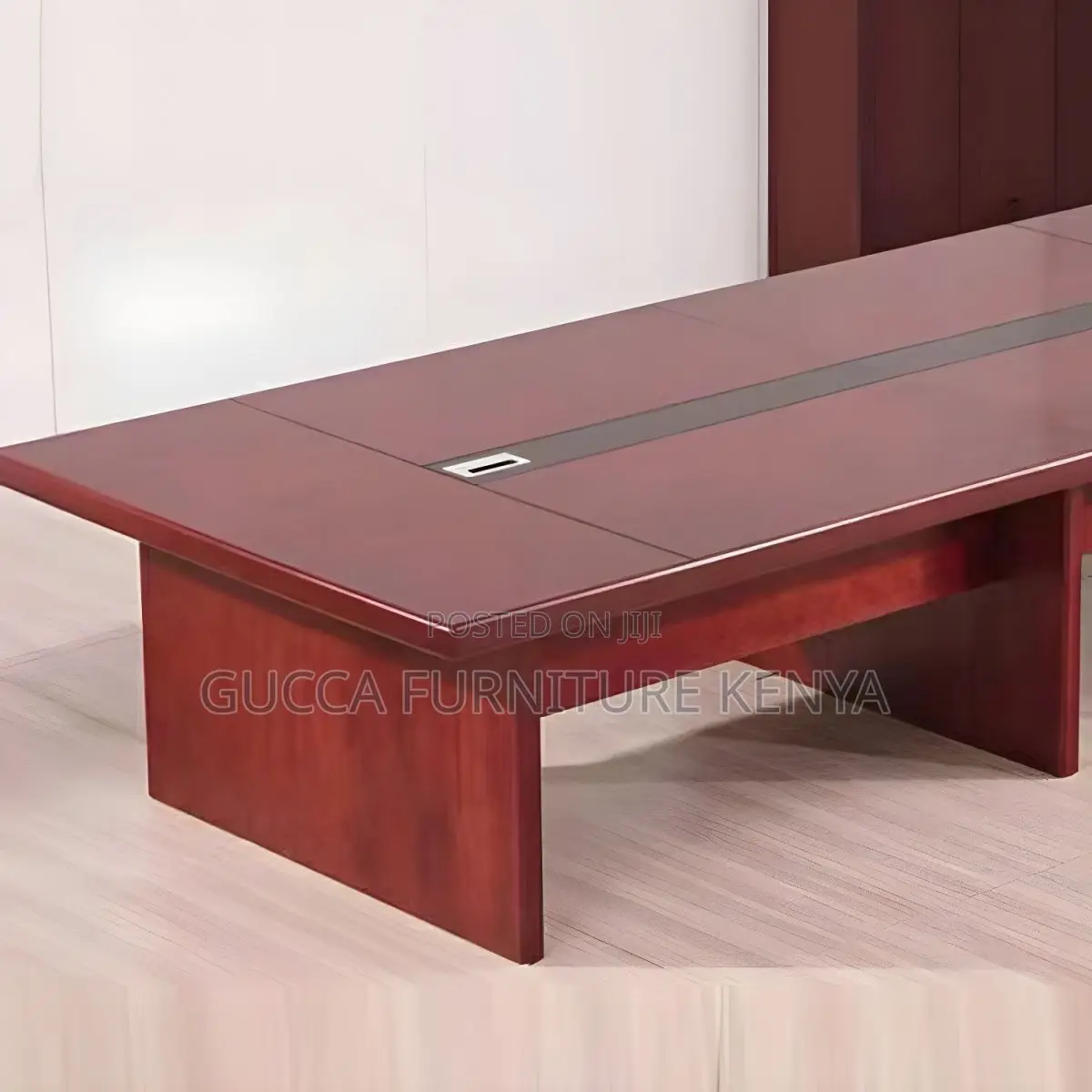 Boardroom Tables:3 Meter Traditional Red Wood Meeting Table
