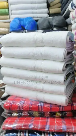 Pure White Large Towels Available