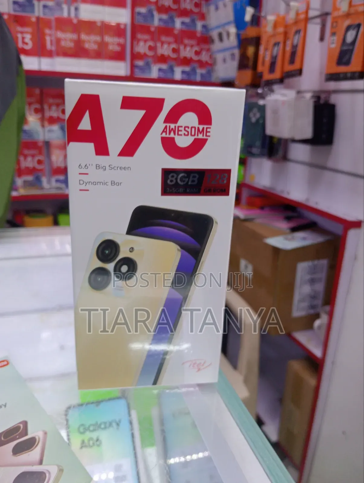 New Itel A70 128 GB Black