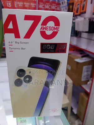 New Itel A70 128 GB Black