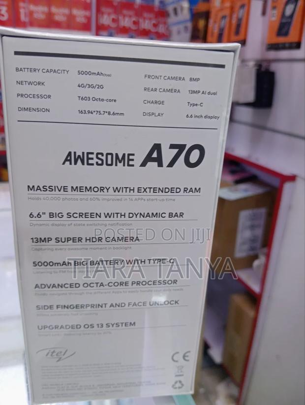 New Itel A70 128 GB Black - thumbnail 3