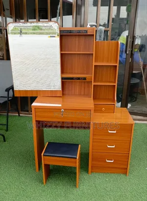 Dressing Table/Brown Dressing Mirror